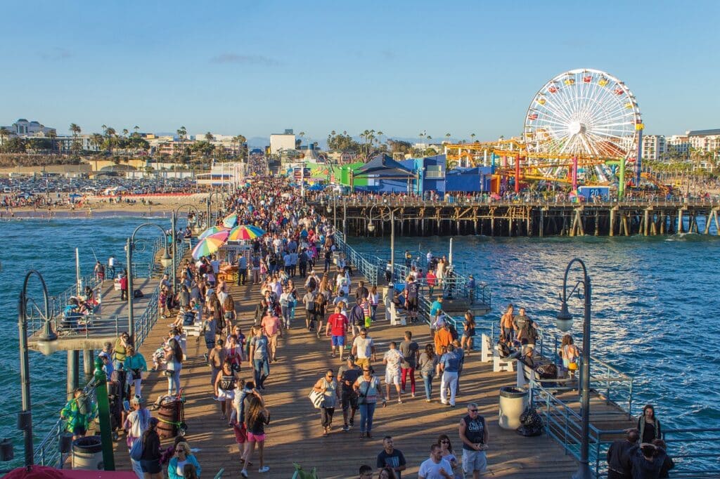 santa monica pier, people, busy-1630451.jpg